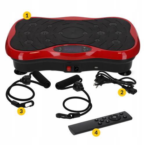 Вибрационная платформа  4FIZJO Ultra+ Black/Red - фото №4